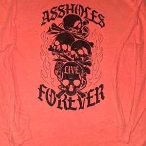 A.L.F. Graphic Long Sleeve Tee - Coral
